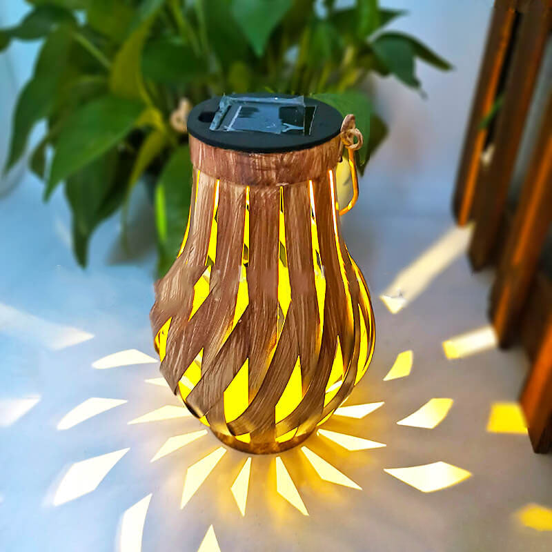 مصباح حديقة خارجي يعمل بالطاقة الشمسية LED مقاوم للماء على شكل زجاجة نبيذ محمولة وعصرية 