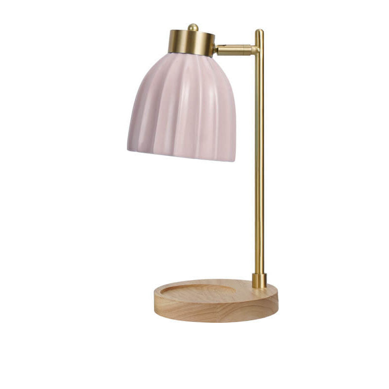 Lampe de table en cire fondue à 1 lumière avec minuterie et variateur en cuivre nordique 