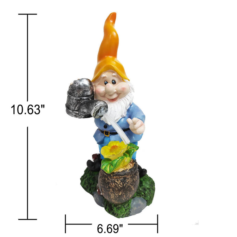 Solar Watering Dwarf Resin Colorful Garden Landscape Decorative Light