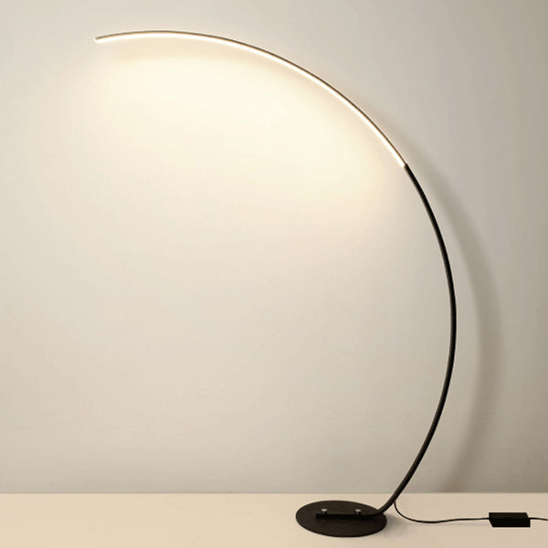 مصباح أرضي LED قائم من الألومنيوم والأكريليك بتصميم عصري بسيط على الطراز الشمالي لمعدات صيد الأسماك 
