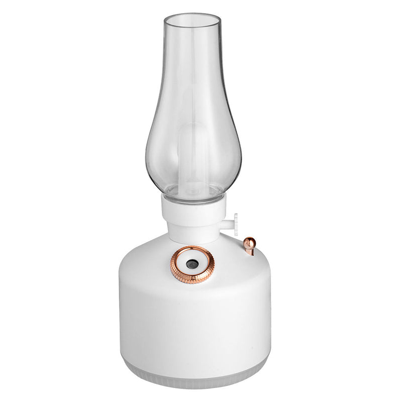 Lámpara de mesa LED con sombra de botella PET con spray humidificador creativo 