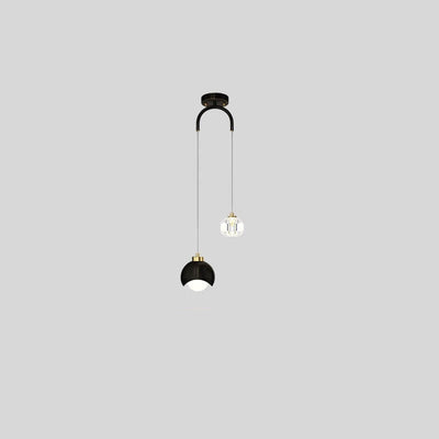 Style européen lumière luxe fer laiton LED île lumière lustre 