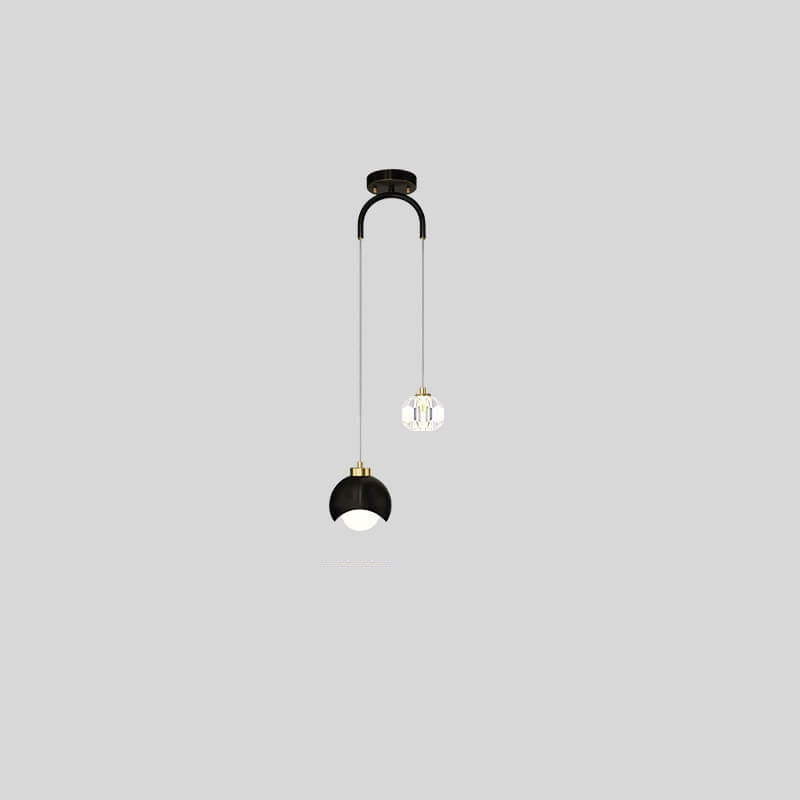 Style européen lumière luxe fer laiton LED île lumière lustre 