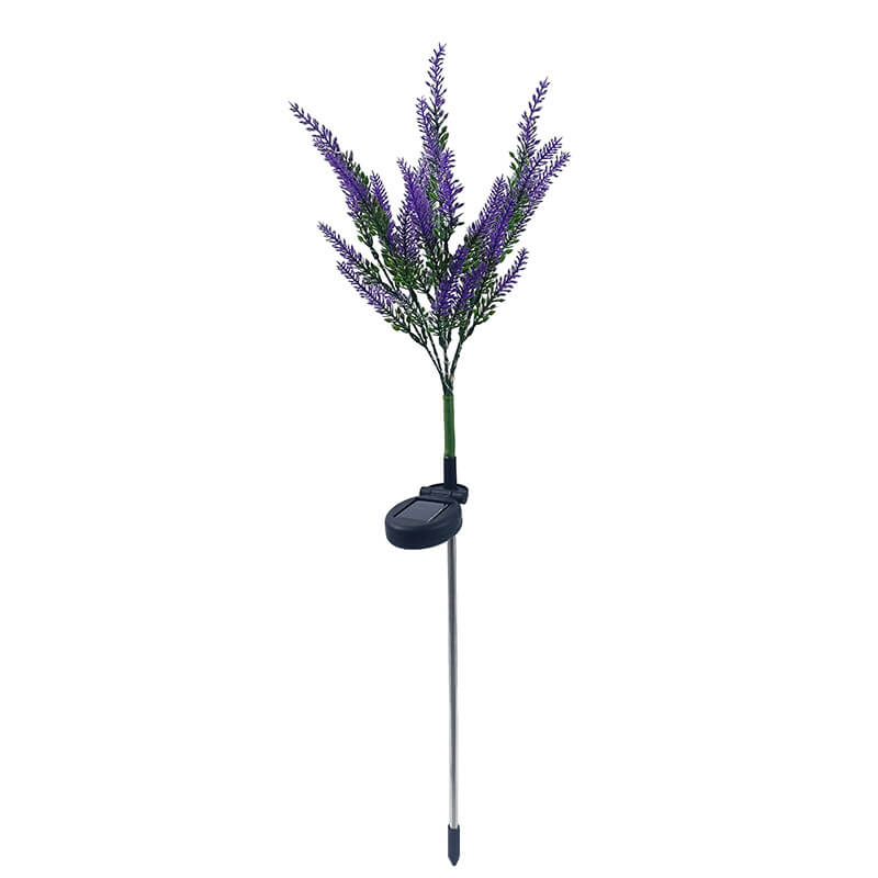 Simulation de jardin moderne solaire en forme de fleur LED prise de terre lampe d&