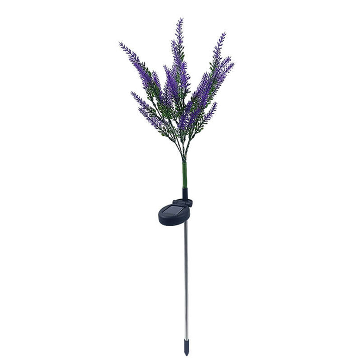 Simulation de jardin moderne solaire en forme de fleur LED prise de terre lampe d&