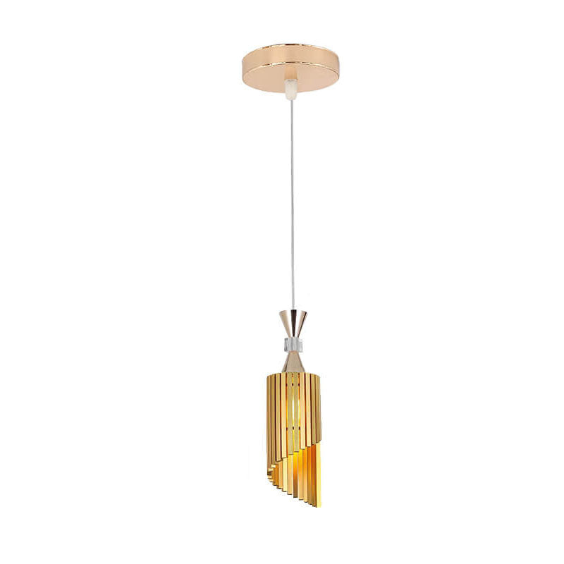 Nordisches Licht Luxus Minimalistisches Einfarbiges Aluminium 1-Licht Pendelleuchte 