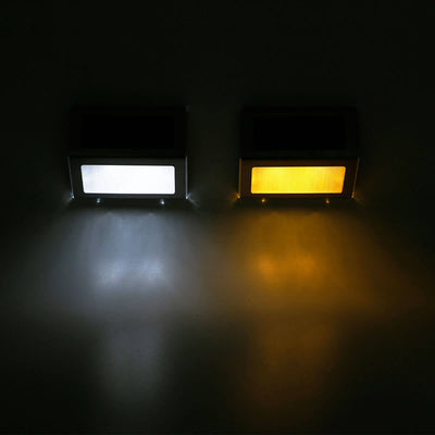 Solar wasserdichtes Stereo-Dreieck-Design LED Outdoor-Gang-Treppenlicht 