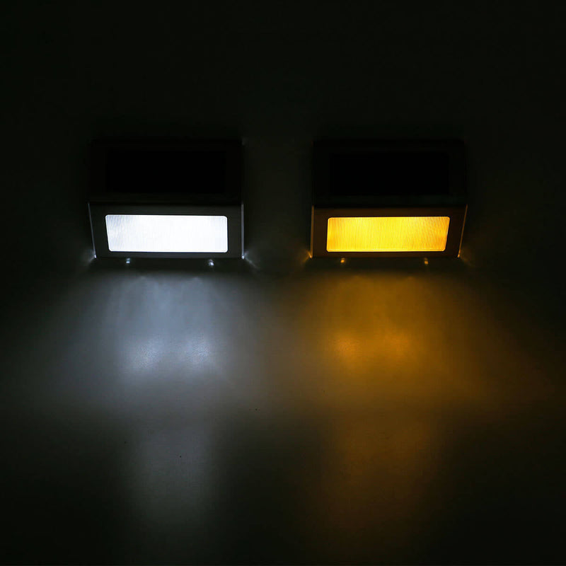 Solar wasserdichtes Stereo-Dreieck-Design LED Outdoor-Gang-Treppenlicht 