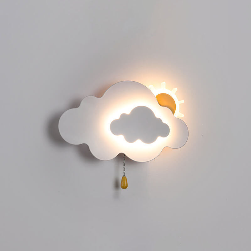 مصباح حائط LED سحابي حديث بتصميم بسيط 