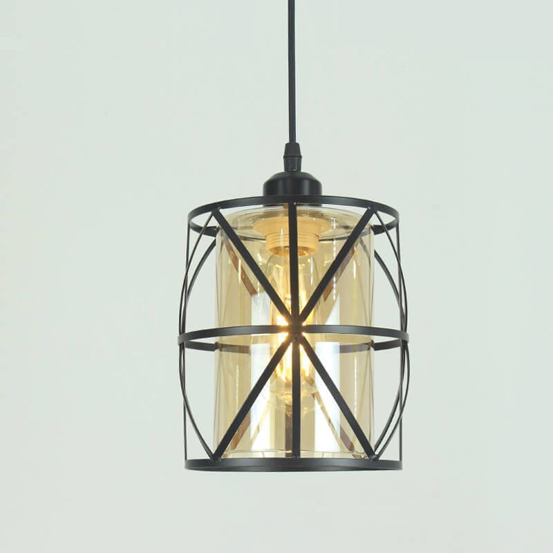 Retro Industrial Iron Creative Hollow Design 1-Licht-Pendelleuchte 