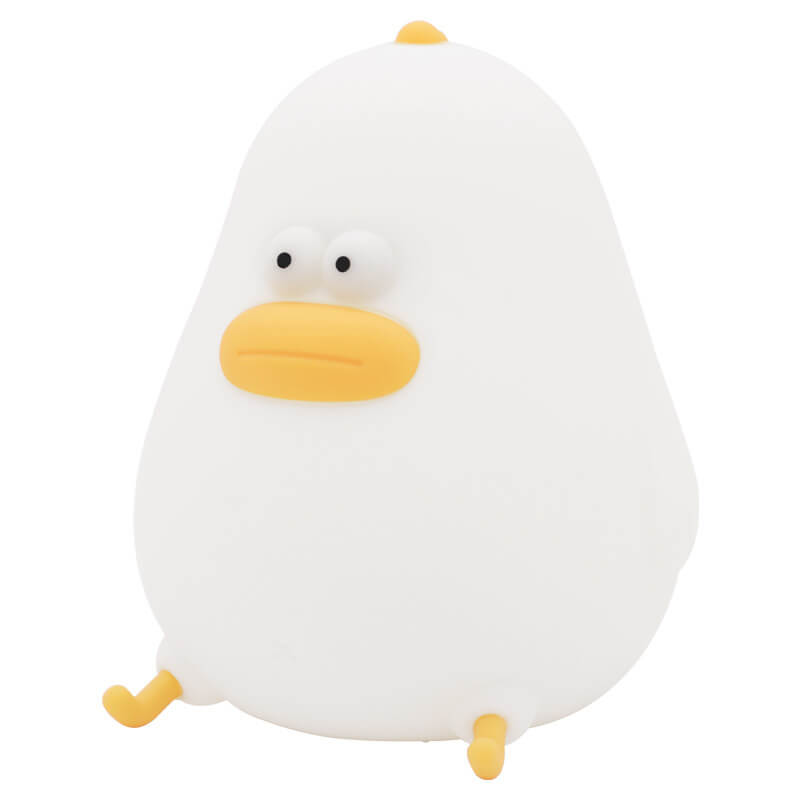 Lampe de table tactile LED en silicone en forme de petit poulet mignon et créatif 