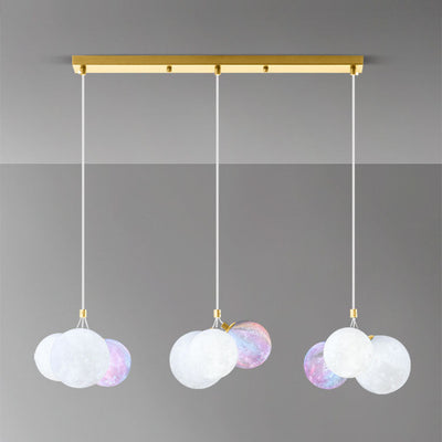 Modern Creative Moon Iron 9-Light Chandelier