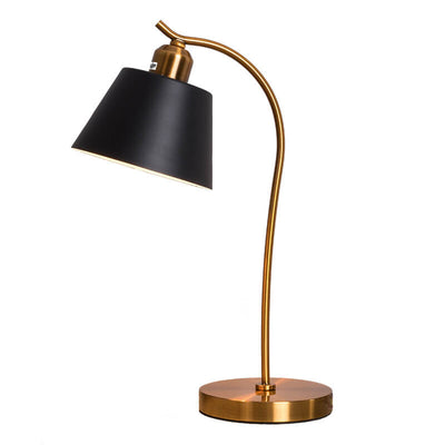 Modern Simple Metal Cone Shade 1-Light Table Lamp