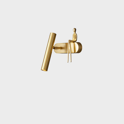 Nordic Simple Golden Man Decorative Slim Design LED Wall Sconce Lamp