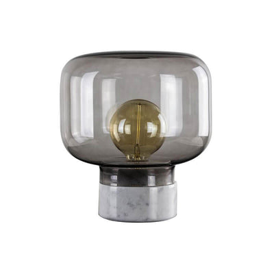Nordic Minimalist Light Luxury Marble Clear Glass 1-Light Table Lamp