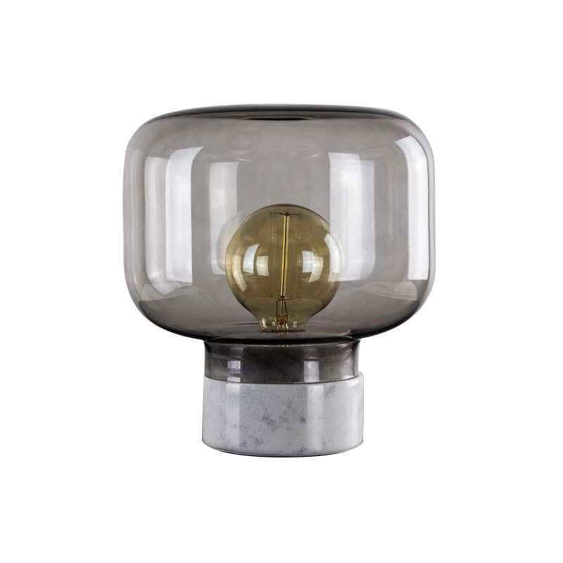 Nordic Minimalist Light Luxury Marble Clear Glass 1-Light Table Lamp