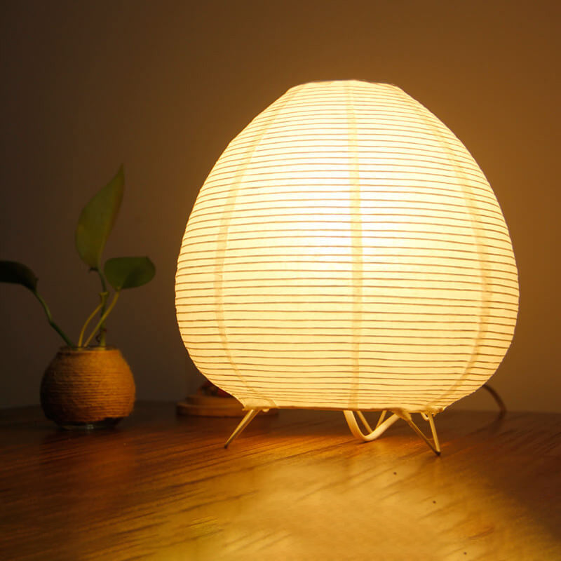 Nordic Minimalist Xuan Paper Lantern 1-Light Table Lamp