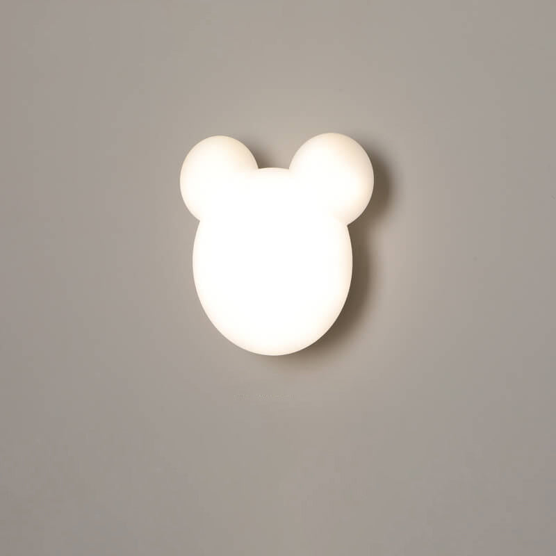 Cartoon Minimalist Bear Shape LED Wall Sconce Lamp