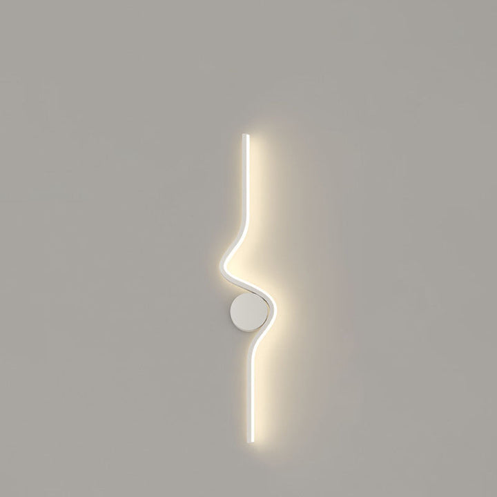 Modern Minimalist Iron Aluminum Silicone Long Strip LED Wall Sconce Lamp For Living Room