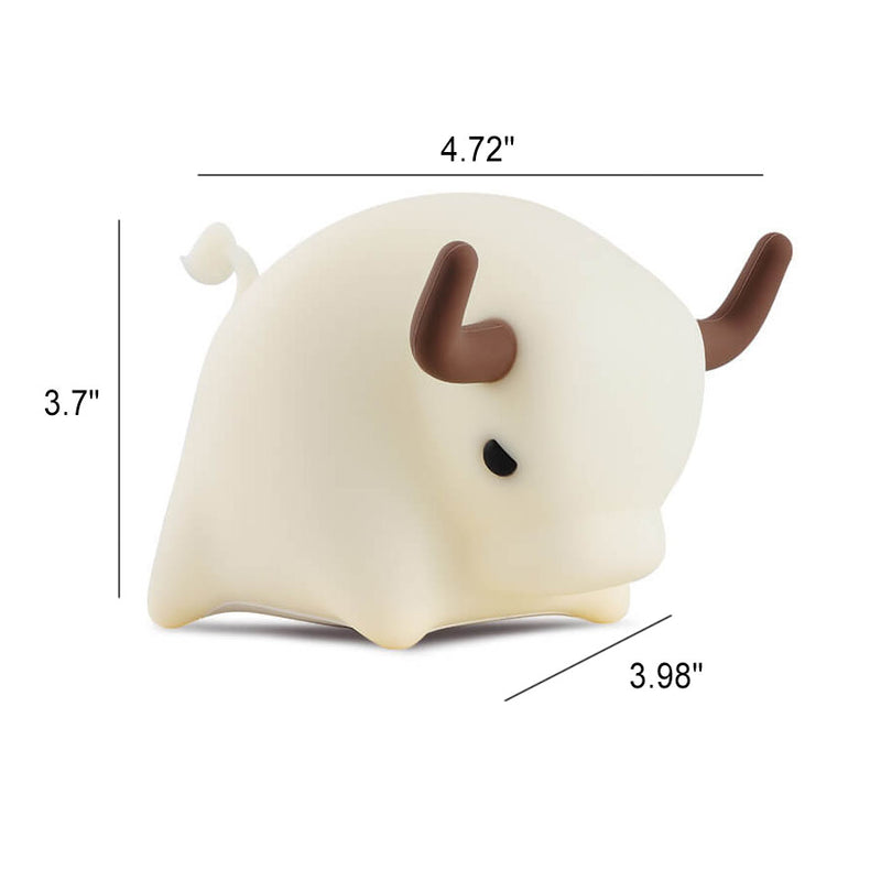 Lampe de table Creative Silicone Bulls LED USB Soft Light Night Light 