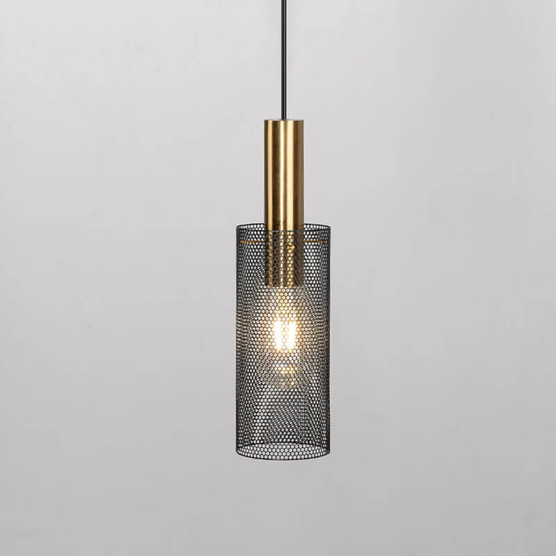 Nordic Creative Eisen-Mesh-Säule 1-Licht-Pendelleuchte 