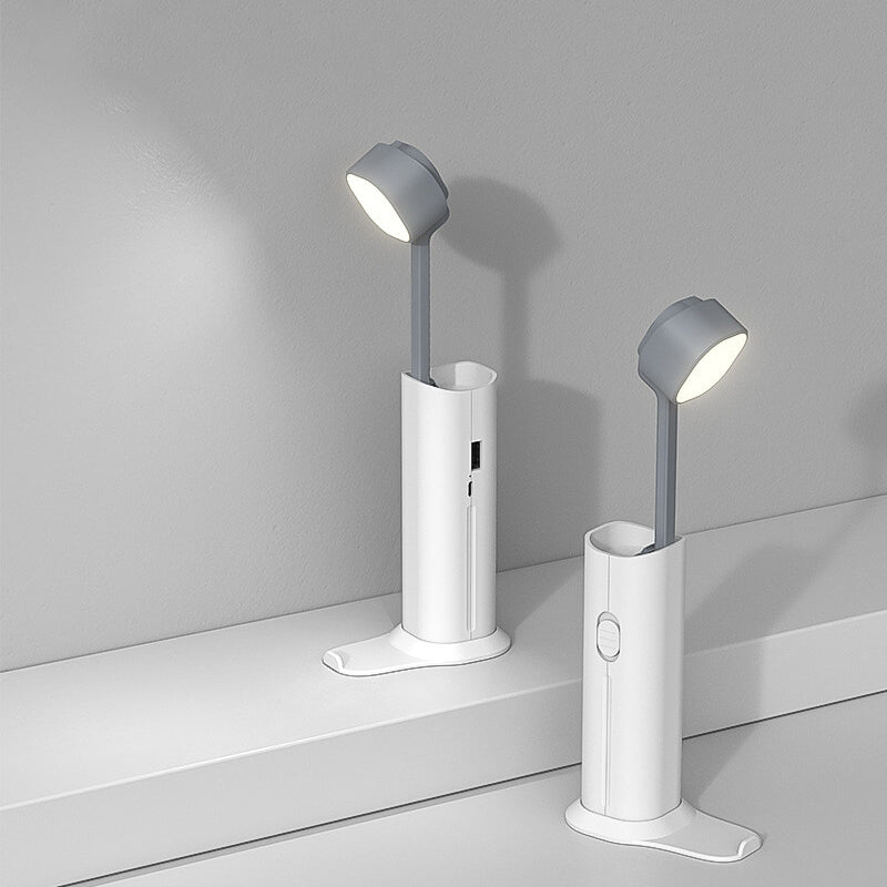 Kreative kleine einziehbare Powerbank Taschenlampe LED Tischlampe 
