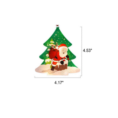 Lumières suspendues peintes en plastique LED décoratives de Noël 