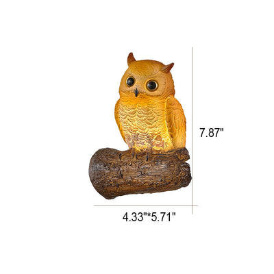 Retro Creative Resin Animal Owl 1-Light Wall Sconce Lamp