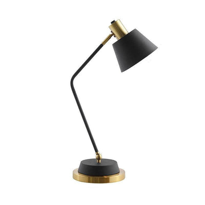 Moderne, minimalistische, einfarbige, 1-flammige Tischlampe aus Eisen