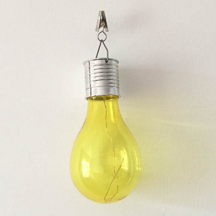 Ampoules de couleur créatives en plastique LED solaire de jardin suspendue 