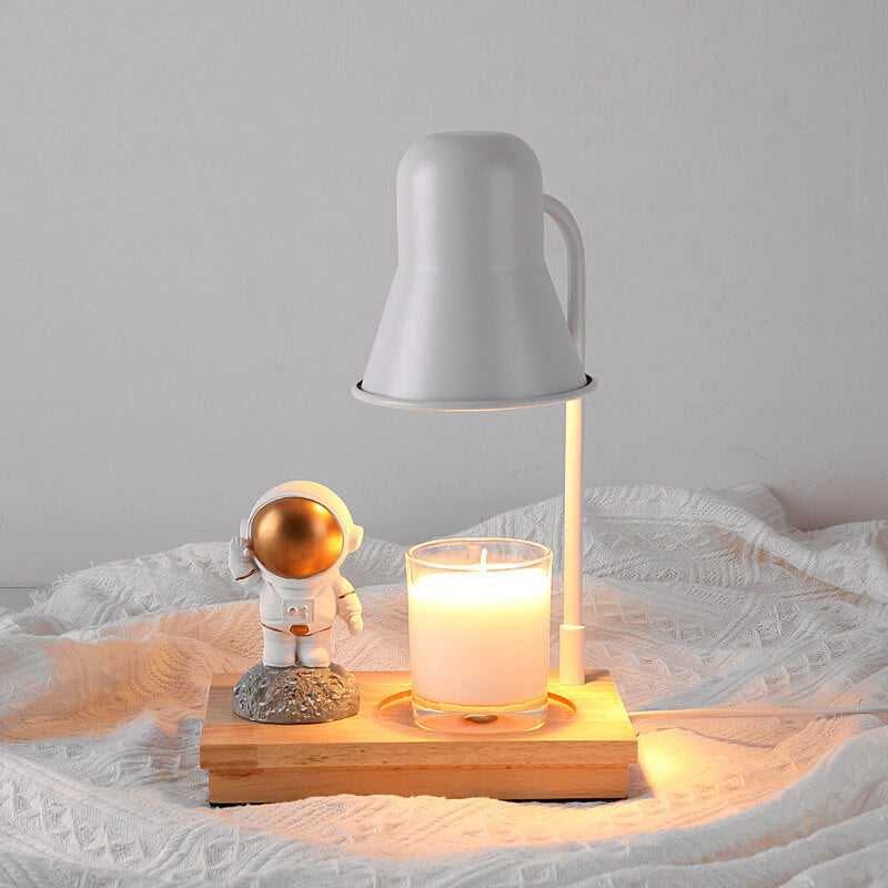 Lampe de table à 2 lumières en cire fondante aromathérapie moderne astronaute 
