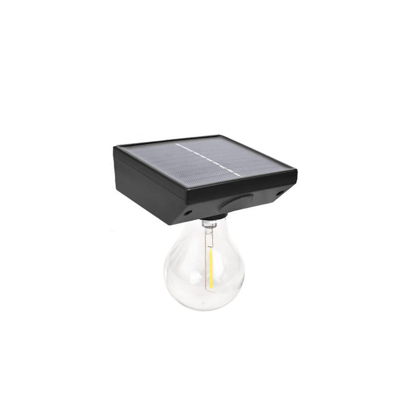 Modern Minimalist Solar Outdoor Human Sensor Super Bright Tungsten Bulb LED Waterproof Patio Wall Sconce Lamp