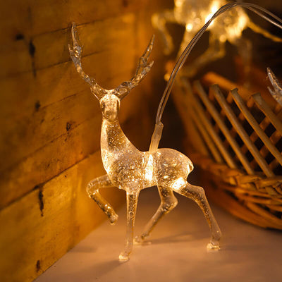 Christmas Decor Elk LED Decoration Battery String Lights