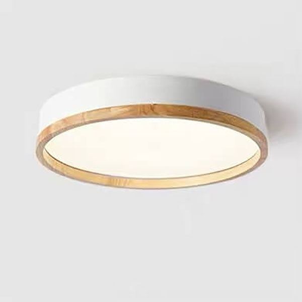 Simple Macaron Round Acrylic LED Flush Mount Ceiling Light