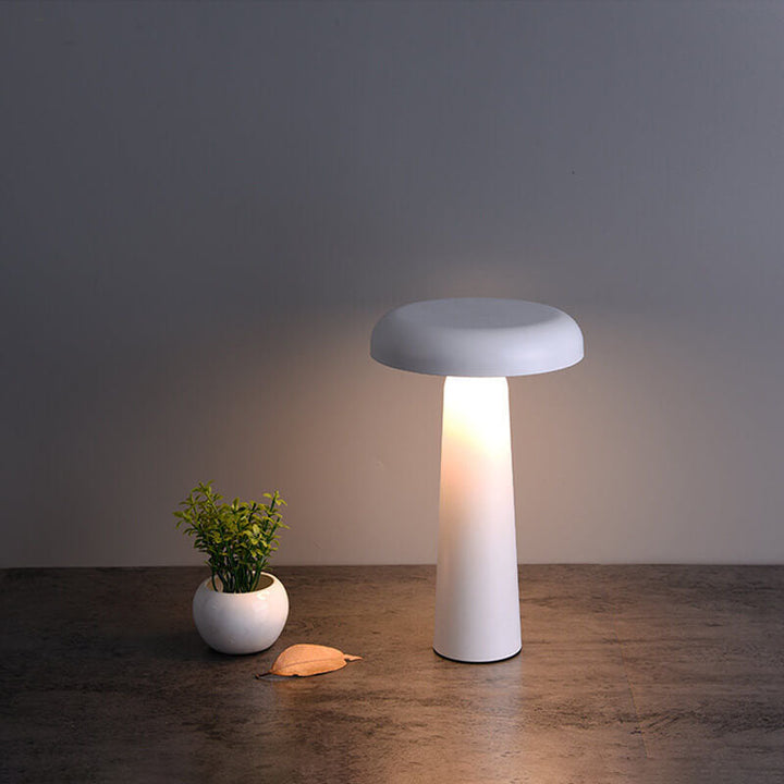 Lampe de table LED USB rotative en forme de soucoupe volante créative nordique 