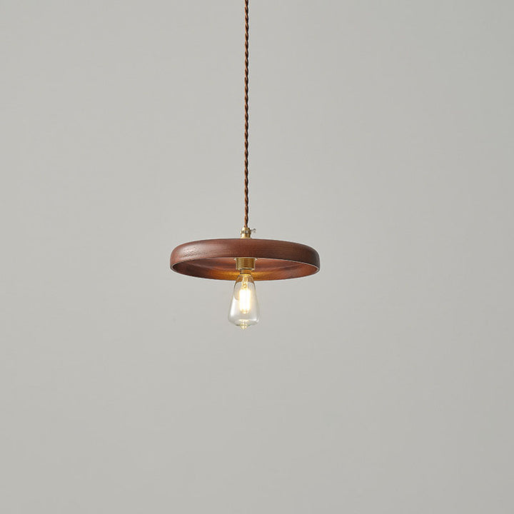 Lampe suspendue à 1 lumière en forme de bûche Wabi-sabi vintage japonaise 