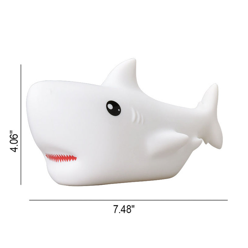 Creative Ocean Shark Silicone USB LED Night Light Table Lamp