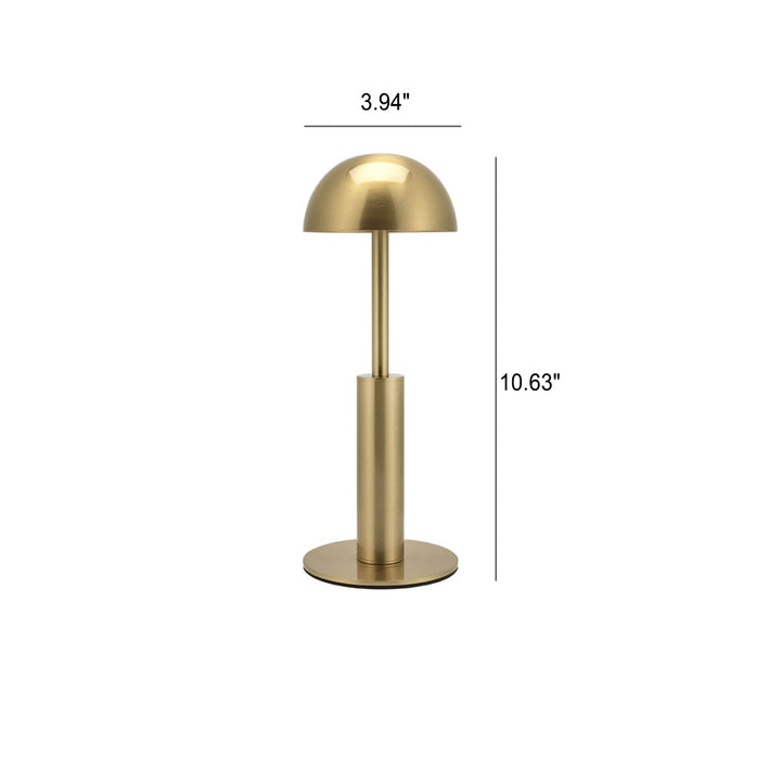 Simple Gold Dome USB Charging LED Table Lamp