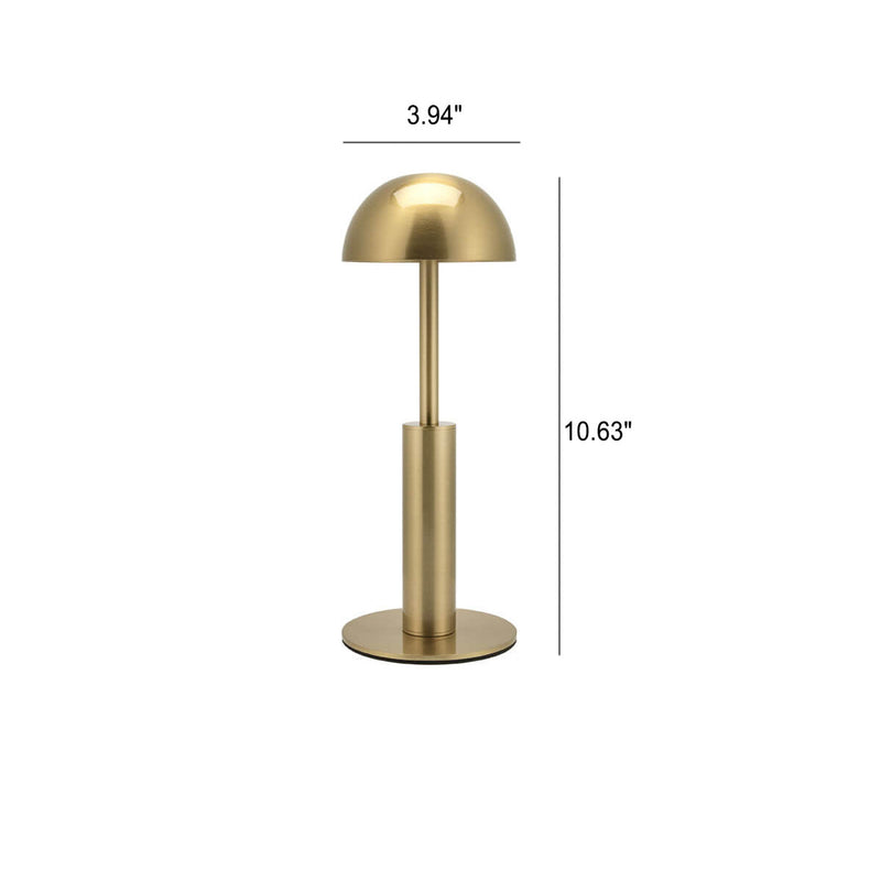 Simple Gold Dome USB Charging LED Table Lamp