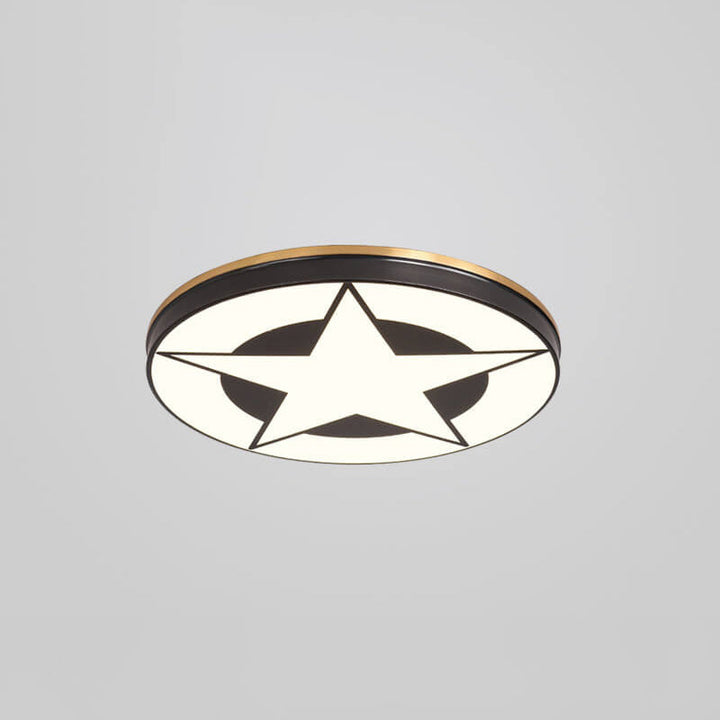 Einfaches Acryl-Pentagramm-Musterdesign Alle Kupfer-LED-Deckenleuchten 