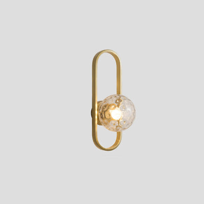 Nordic Simple Oval Ring Design 1-Licht-Wandleuchte