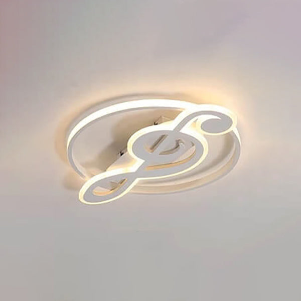 Plafonnier LED encastré avec notes de musique créatives nordiques 