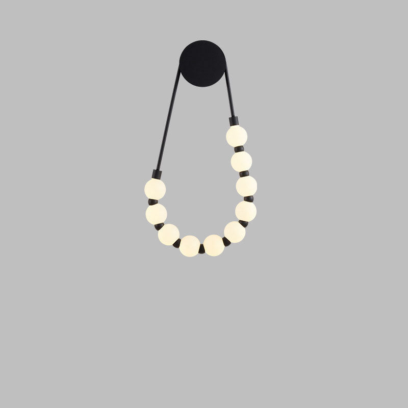 Modern Minimalist Necklace Magic Bean LED Wall Sconce Lamp