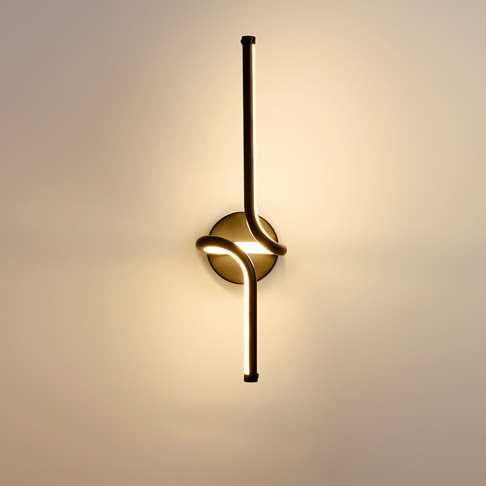Simple Creative Line Spiral Design LED Wall Sconce Lamp