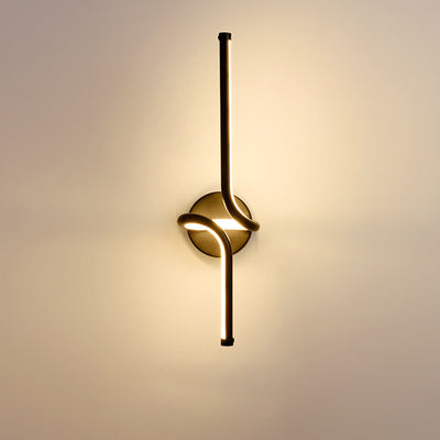 Simple Creative Line Spiral Design LED Wall Sconce Lamp
