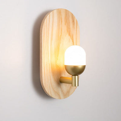 Modern Acrylic Lamp Shade Log Brand 1-Light Wall Sconce Lamp