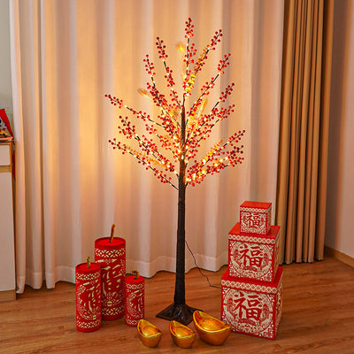 Moderne Feiertags-Dekor-Birke-Baum-Plastik-LED-Stehlampe 
