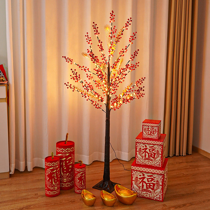 Moderne Feiertags-Dekor-Birke-Baum-Plastik-LED-Stehlampe