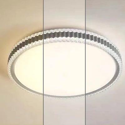 Nordic Light Luxury Round Simple LED Flush Mount Light