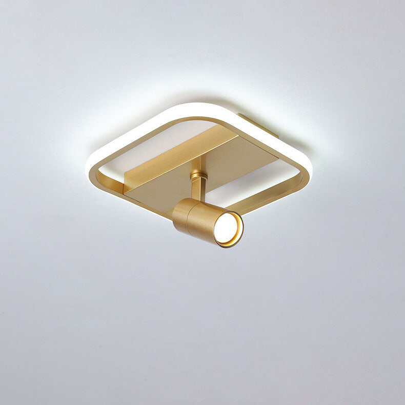 Modern Minimalist Rotating LED Flush Mount Ceiling Light